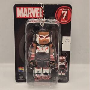 Authentic Medicom 2021 Marvel Falcon Be@rbrick Keychain #7 (New with Box)